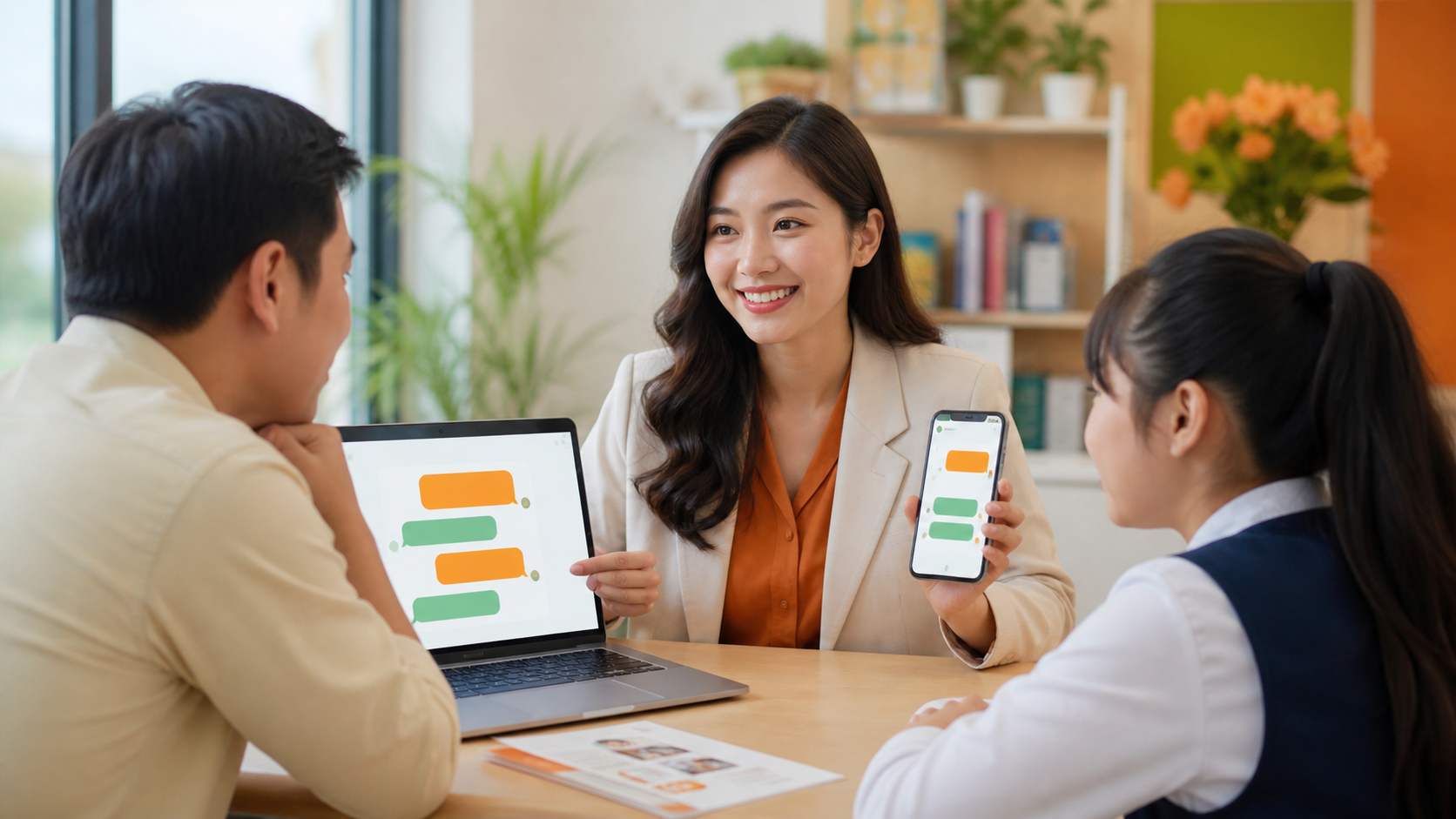 Minh họa Chatbot AI Kinh doanh Hệ thống